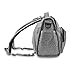 JuJuBe B.F.F Multi-Function Convertible Diaper Backpack/Messenger Bag Onyx Collection, Gray Matter, One Size