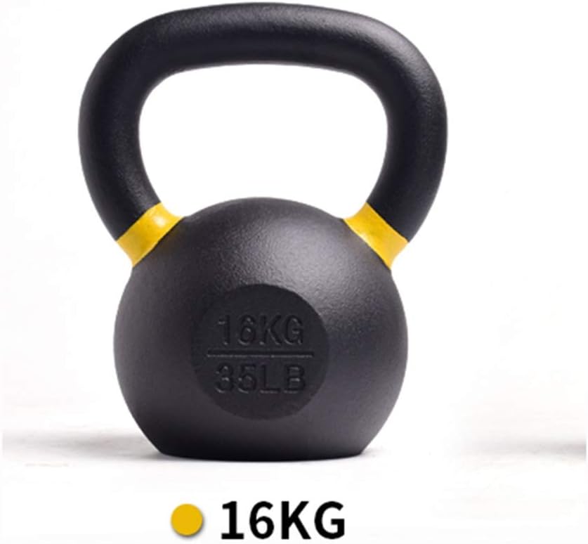 Kettlebells AGYH Solid Cast Iron, for Home Gym Men and Women Strength Training Equipment, (12kg 14kg 16kg 18kg) (Size : 16kg)