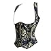 frawirshau Women's Gothic Steampunk Corset Bustier Waist Cincher Underbust Corset Vest Tank Top