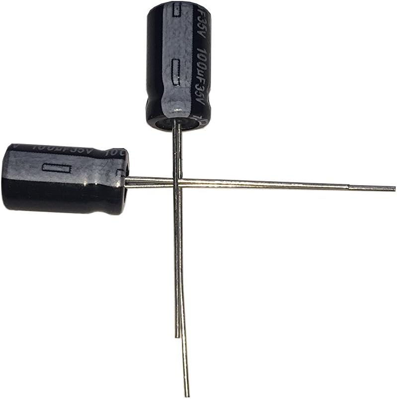 100uF 35V 6.3X11 +/-20% -40 to +105°C 50 PCS Aluminum Electrolytic Capacitors,100uF 35V Capacitor,100uF Capacitor,35V Capacitor,35V 100uF Capacitor,100uF Capacitor 35V