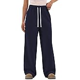 HeSaYep Women's Fleece Lined Sweatpants 2025 Winter Thermal Wide Leg Cotton Baggy Sweat Pants with Pockets