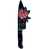 ZEGINs Flower from Dagger Patch Embroidered Applique Iron On Sew On Emblem