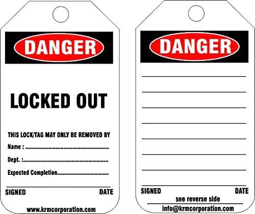 KRM LOTO LOCKED OUT TAG (Set of 50 pcs)