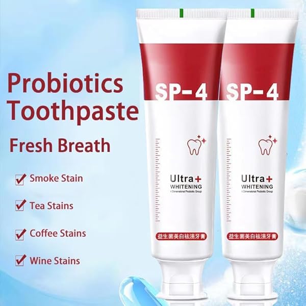 SP-4 TOOTHPASTE WHITENING, SP-4 SUPER TOOTHPASTE, SP-4 BRIGHTENING TOOTHPASTE FRESH BREATH TOOTHPASTE (RED)