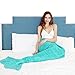 Maxchange Mermaid Blanket, Handmade High Density Crochet Mermaid Tail Blanket,Recommend Adult Size for Who is Over 5 Feet, Soft and Warm Gift for Girl, Girlfriend and Daughter