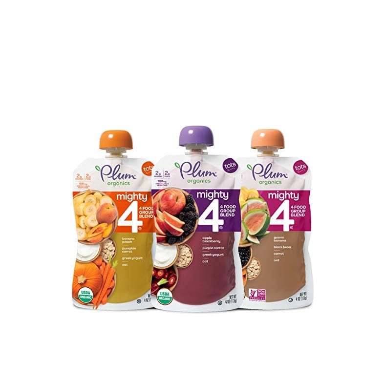 Plum Organics | Mighty Food Group Blend | Organic Baby Food Meals [12+ Months] | Variety Pack | 4 Ounce Pouch (Pack Of…