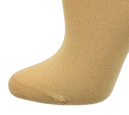 Sierra Socks Women's 3 Pair 100% Cotton Ankle Turn Cuff Seamless Toe (10, Khaki) - Thumbnail 2