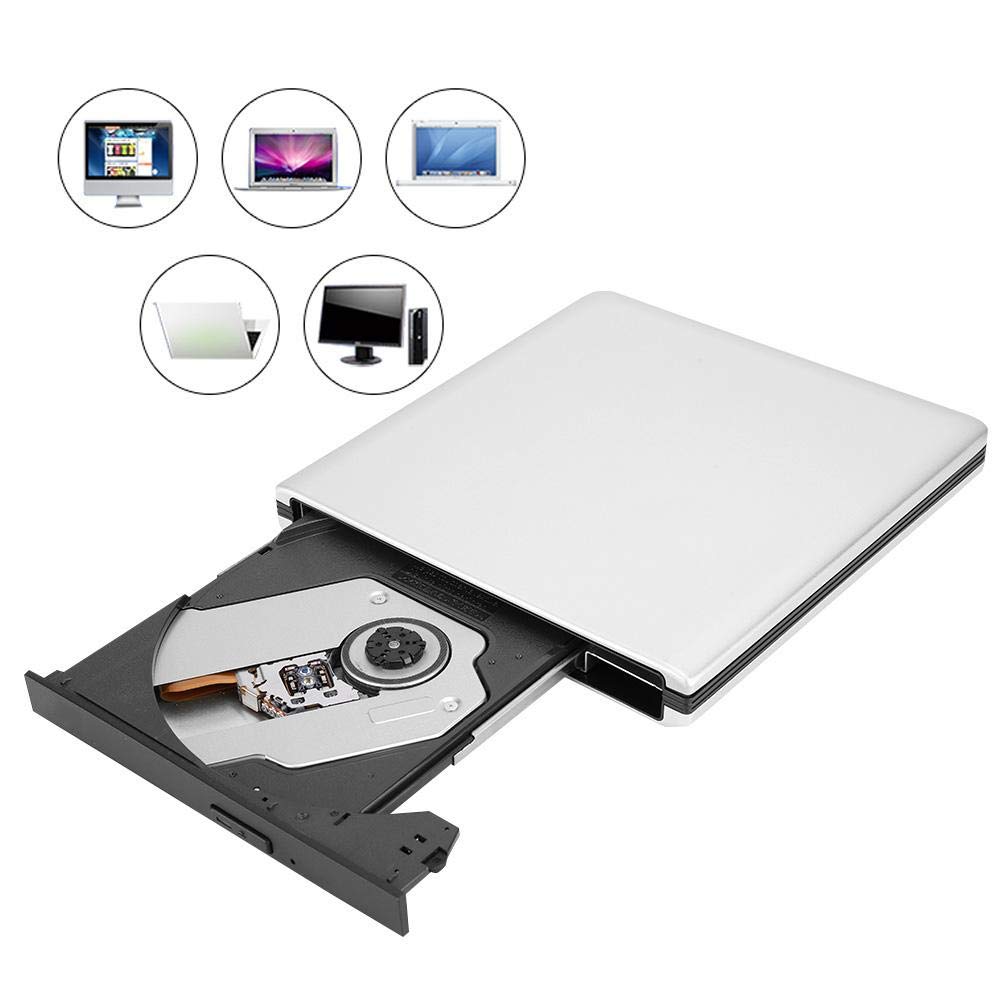 USB 3.0 Blu-Ray Laptop PC External Optical Drive DVD CD BD Writer Recorder Slim Portable Driver Mobile Aluminum Alloy PC External DVD Burner CD Driver