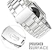 EloBeth Compatible with Apple Watch Bands Series 4 3 2 1 iWatch Band 40mm 38mm Men Stainless Steel Metal Band (38mm&40mm Sliver)