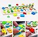 Muyindo Montessori Wood Blocks Puzzle Board Set for Toddler Preschool Kids, Learning & Educational Toys for Number Counting, Colors Stacking, Shape Sorting, Early Education Toy