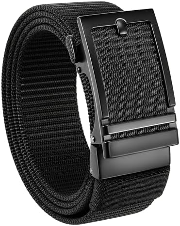 CHAOREN Nylon Ratchet Belts for Men - Adjustable Web Belt