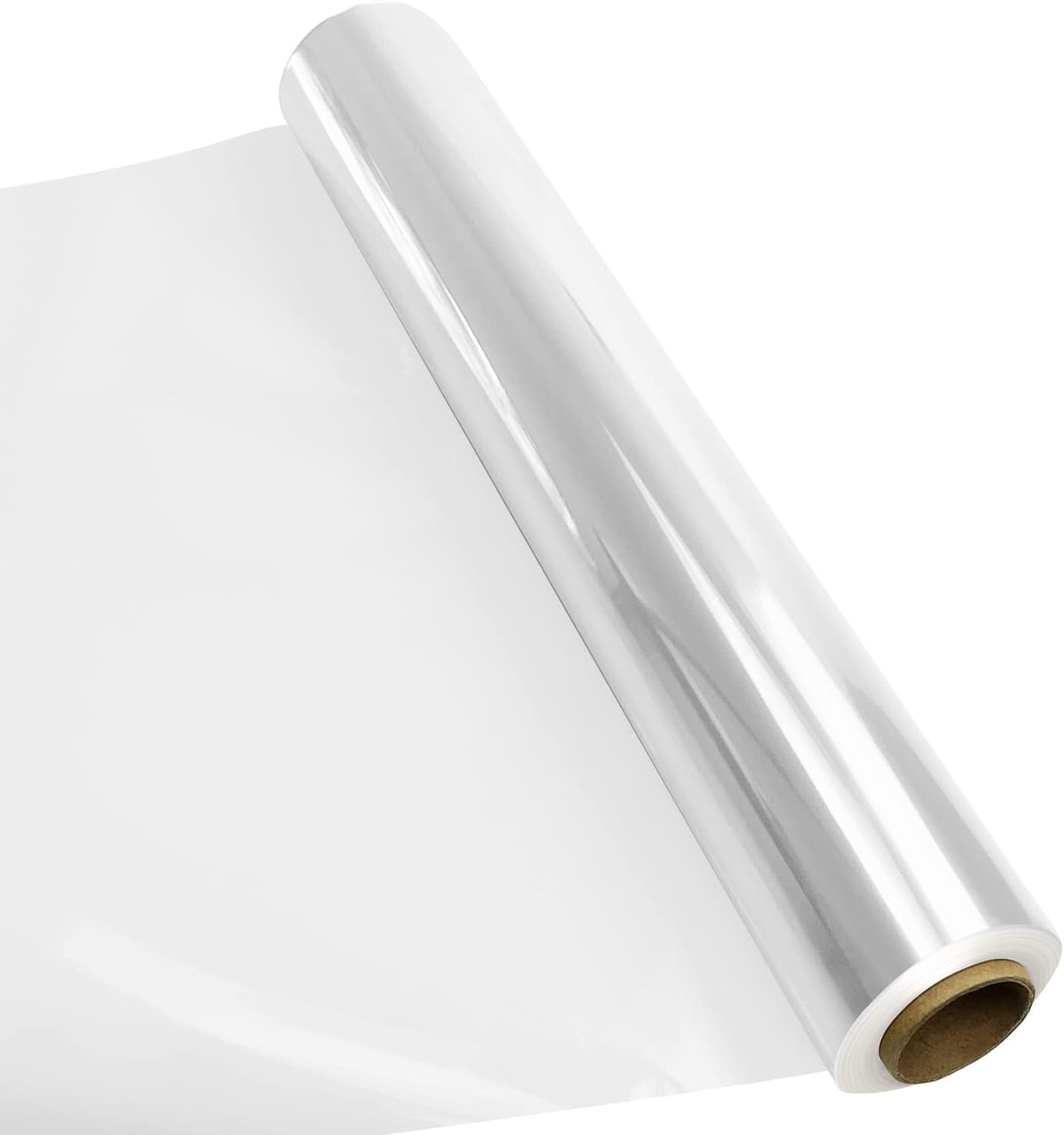 WAIZHIUA 80cm x 30m Cellophane Wrap - Clear Cellophane Wrap for Hampers, 3 Mil Thickness Transparent Wrapping Paper for Gift Baskets, Flower Bouquet & Craft Projects