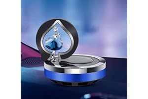 BNTR Rotating Car Air Freshener Solar Dancer Stocking Stuffers Elegant Ballet Car Perfume Aromatherapy Diffuser Car Interior Decoration Accessory Car Office Home Ornament Nice Gift (Blue)