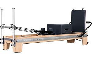 Faittd Pilates Reformer Vintage,Pilates Equipment with Reformer Accessories, Reformer Box, Padded Jump Board , Pilates Reformer Machine for Home Studio