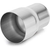 Exhaust Adapter Connector 2.5" OD to 2.75" ID, A-KARCK Exhaust Pipe Reducer 4" Overall Length 304 Stainless Steel