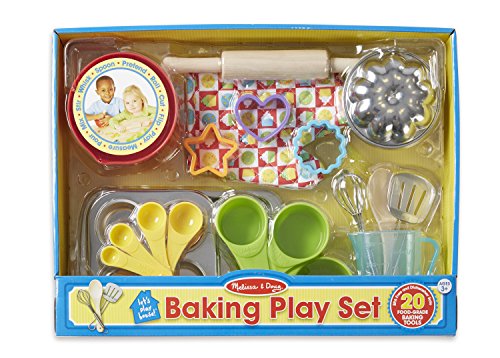 Melissa & Doug Baking Play Set (20 pcs) - Play Kitchen Accessories