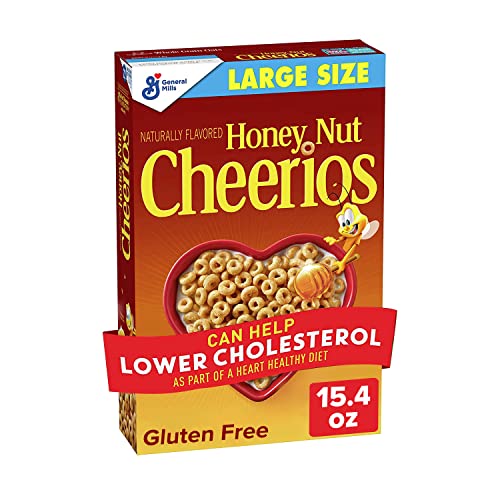 Honey Nut Cheerios Heart Healthy Cereal, Gluten Free Cereal With Whole