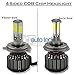 120W 12000LM CREE LED Headlight High/Low Beam Fog DRL Conversion Kit Light Bulbs 6000K White 9005 9006 9007 H4 H7 H11 H13 (9005)
