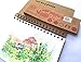 my art tools Travel journal, 220gsm, A5, 60 workable pages for pencils, charcoals, watercolor wash or mixed media twin loop spiral bound with a carrier case (Black)