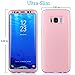 REDELEPHAN Compatible with Galaxy S8 Plus Case，Full Body Protection Ultra-Thin Hard PC Case with A Soft HD Screen Protector Anti Scratch Cover for Galaxy S8 Plus (Rose-1)