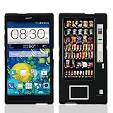 URAKKI Black Retro Vending Machine Design on Hard Slim Fit Phone Case Cover for ZTE Grand X Max Z787 / ZTE Grand X Max + Plus Z987