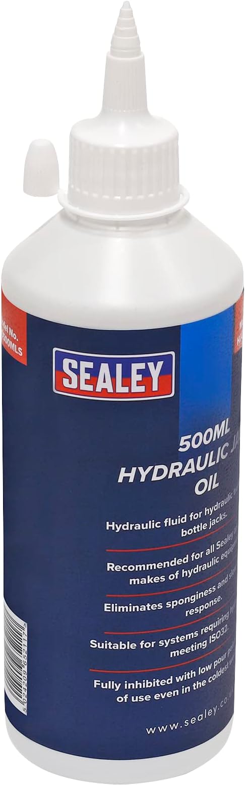 Sealey HJO500MLS Hydraulic Jack Oil 500ml for Jacks and Cranes