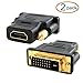 WOVTE Gold Plated HDMI Female to DVI-D Male Video Adapter Adaptor Converter Pack of 2