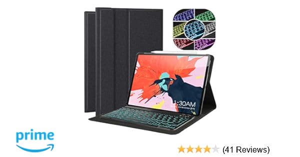 Ipad Pro 129 2018 Keyboard Case Detachable 7 Colors Backlit Wireless Bluetooth Keyboard With Multi Angle Stand Smart Cover Case Support Pencil