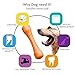 AIZARA Dog Chew Toys for Aggressive Chewers, Lifetime Replacement Guarantee - Indestructible Dog Toys Tough Durable Rubber Bone Toys for Medium/Large Dogs Perfect for Training & Keeping Pets Fit