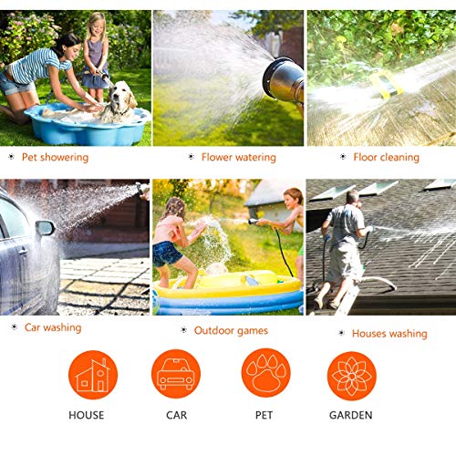 BLAVOR Expandable Garden Hose 100ft Flexible Lightweight Water Hose Strongest Expanding Hose with 10-Way Heavy Duty Zinc Water Spray Nozzle & 2-Way Splitter [ 2019 New Upgraded ] - Thumbnail 5
