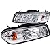Spec-D Tuning 2LCLH-MST87-RS Ford Mustang Lx Gt Headlights W/Corner Lamps 1Pc. Chrome