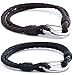 Jstyle Jewelry Braided Leather Bracelets for Men Rope Bracelets, 8 Inch