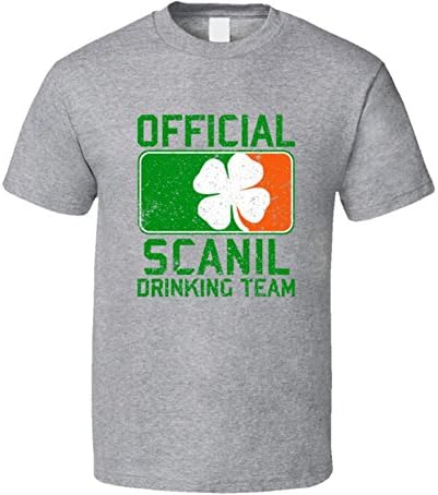 avatshirt Scanil Official Drinking Team Irish Family Custom ST Patricks Day T Shirt XL Sport Grey