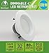 Bioluz LED 8 Pack 4-inch 910 Lumen Warm White 2700K 13 Watt 90 CRI Dimmable LED Retrofit Recessed Lighting Fixture LED Ceiling Downlight UL-Listed JA8 CEC Pack of 8
