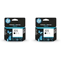 HP 305 3YM61AE – Cartuccia d’inchiostro, Nero, Dimensioni normali (Confezione da 2)