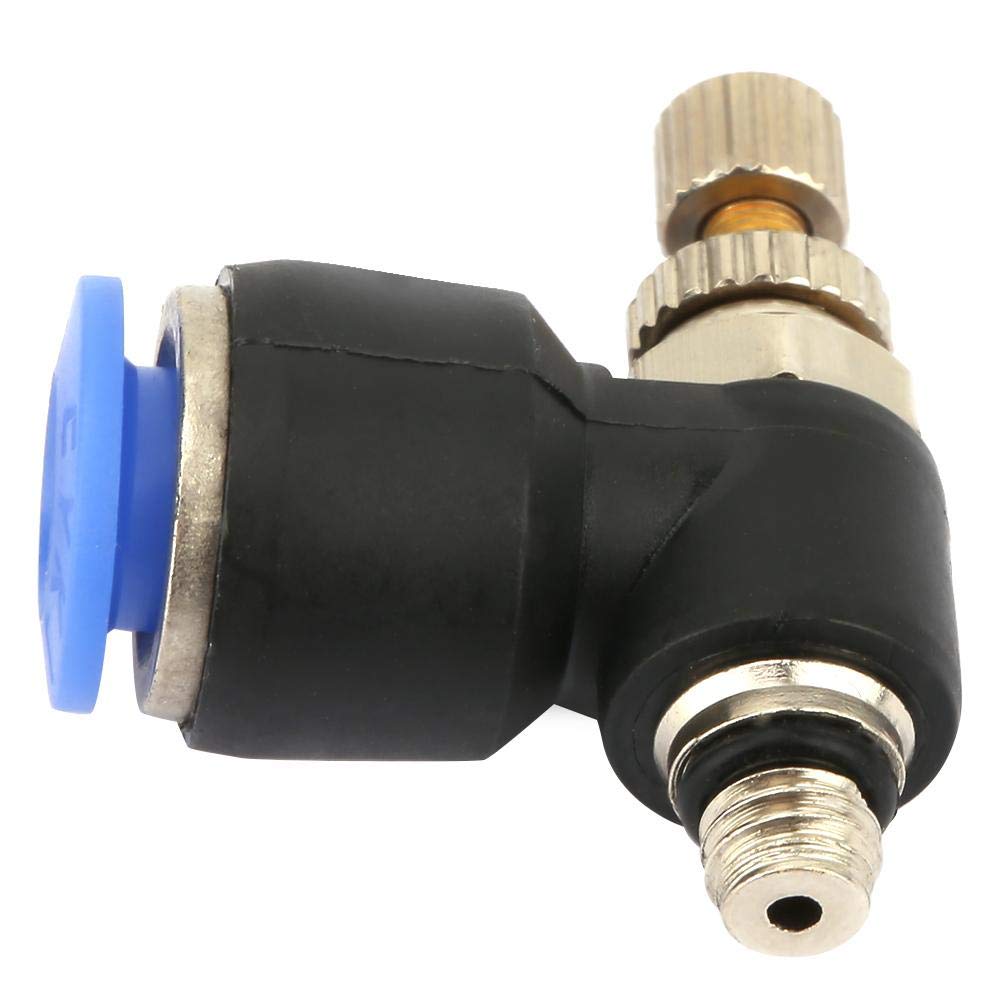 2 x Quick Pneumatic Hose Coupling Connector Pneumatic Regulator Air Speed Regulator Valve Regulator (SL6-M5)