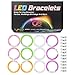 Coral Entertainments Led Bracelets 12 Pack + 12 Replacement Batteries Premium Glow In The Dark, Great For Parties, Weddings Birthdays And More. Super Safety Multicolor Bracelets Are Reusable