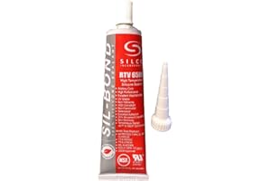 SILCO INCORPORATED Sil-Bond RTV 6500 High Temperature Industrial Construction Grade Silicone - Red (2.8oz)