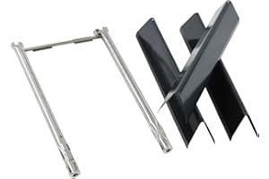 YOUFIRE Grill Replacement Parts for Weber Spirit 200, Spirit E210 E220 S210 S220, Spirit II E-210, 15.3 Inch Porcelain Steel Flavorizer Bars part # 7635, Burner Tube # 69785 Heat Plate