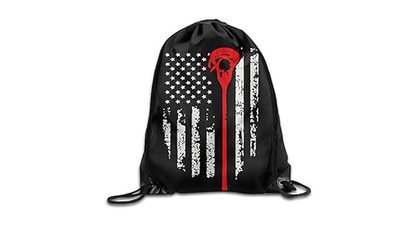 LilyNa Lacrosse Drapeau américain Cool Cordon de serrage Sac à dos ...