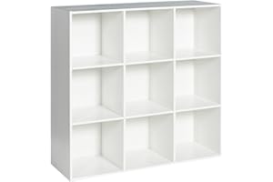 Wooden Cube Storage Organizer with Closed Back Panel, 11" D Book Shelf Opening, Bookshelf, Display Shelf,Closet Cabinet for H