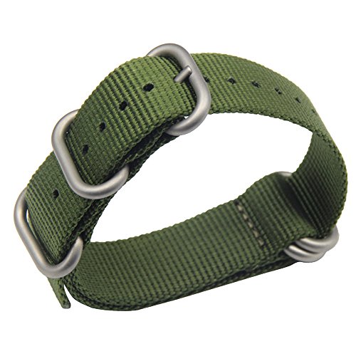 23mm army green luxury exquisite men s one-piece nato s…