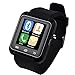 5ive U80 Bluetooth 4.0 Smart Wrist Wrap Watch Phone for Samsung S2/S3/S4/S5/S6, Note 2/Note 3/Note 4/HTC Part Function for iPhone - Black