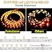 LED Strip Lights, 32.8 ft RGB Flexible Led Light Strip 600 LEDs, SMD 5050 Mood Lights, 44 Key IR Remote RGB Control for Indoor and Outdoor DIY Decoration,12V 5APower, IP65 Waterproof Dustproof