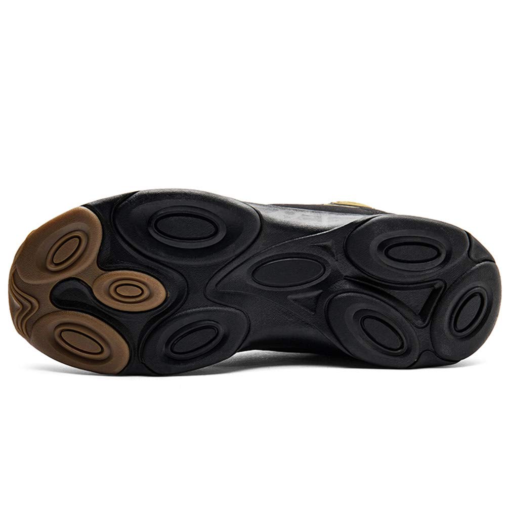 Azooken Scarpe da Trekking Stivali da Escursionismo in Pelle Impermeabile per Invernali Uomo Outdoor Cinque Colori Uomo Donna（6118-Black44