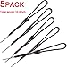AMUU 5 PACK Wrist Lanyard Strap String Hand lanyards for USB Flash Drives Keys Flashlight Cameras Keychain Cellphone Water Bottle Badge Holders