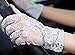 Urban CoCo Vintage Spring and Summer Women's Lace Cotton Short Gloves (Grey-model 2)