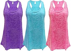 Epic MMA Gear Flowy Racerback Tank Top, Regular and Plus Sizes, Pack of 3