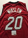Autographed/Signed Justise Winslow Miami Heat Red Basketball Jersey PSA/DNA COA
