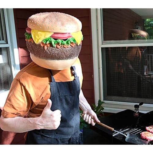 BigMouth Inc Cheeseburger Head Mask Clothing, Shoes & Jewelry, Costumes & Accessories, Women, Masks